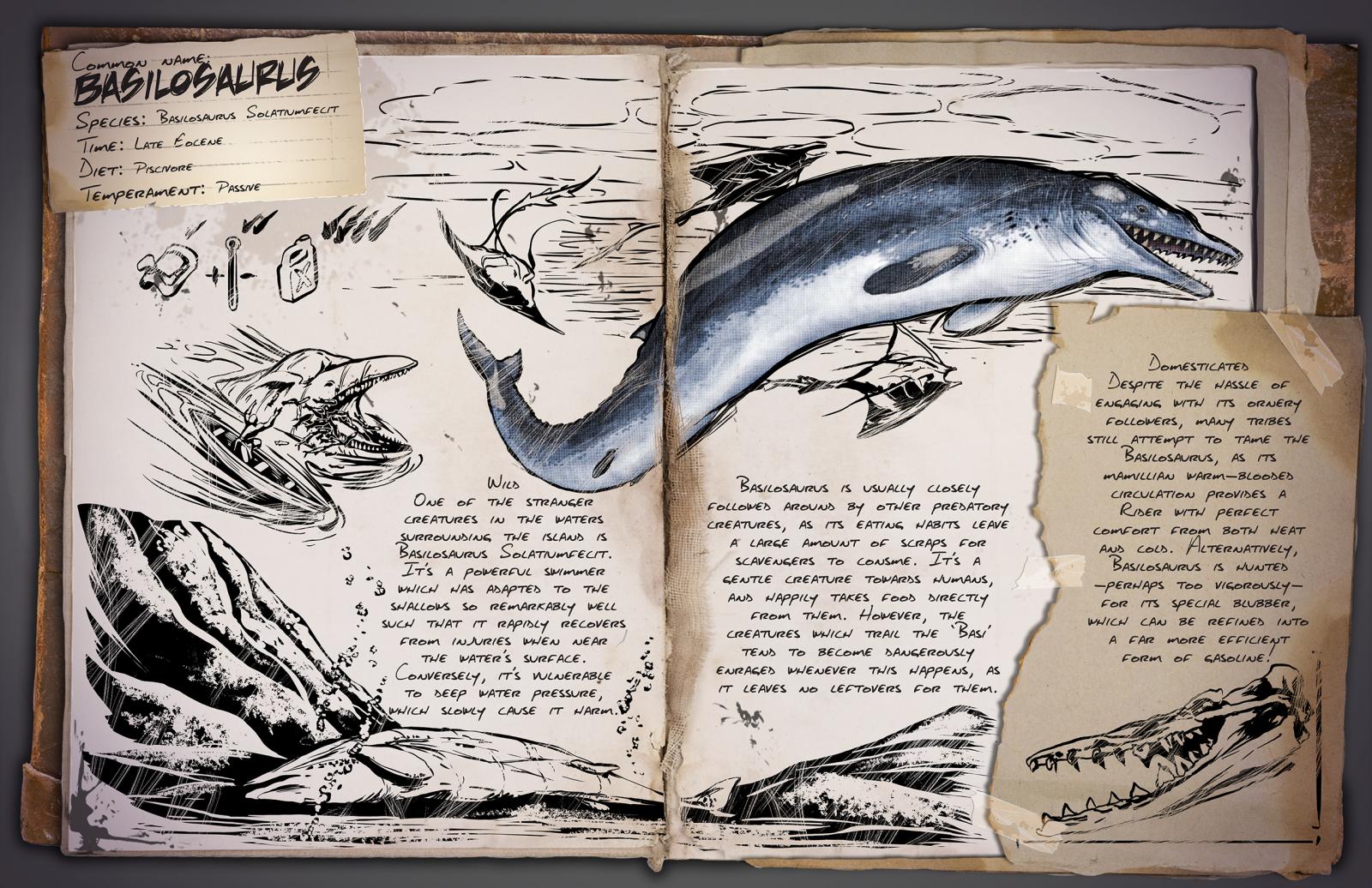 Dossier: Basilosaurus - Official Media - ARK - Official 