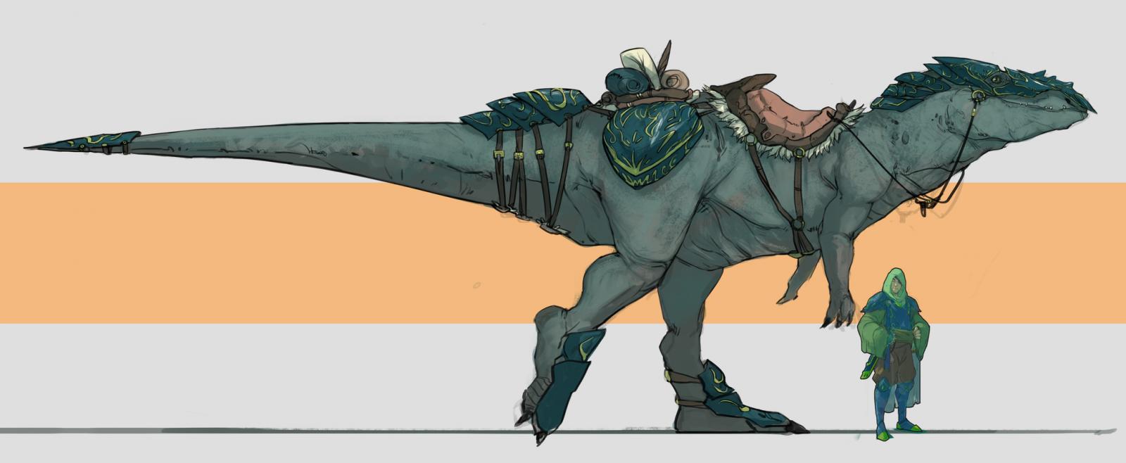 dinosaur with armor and club tail