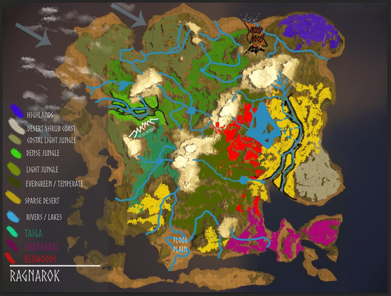 Ark Iso Crystal Isles Map World Map Atlas