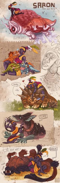 _oc__sketch_dump_saron_and_her_pets_by_escapado_draw_deurojt-fullview.jpg